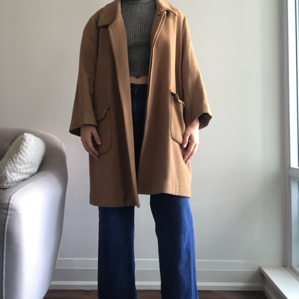 Brown vintage peacoat